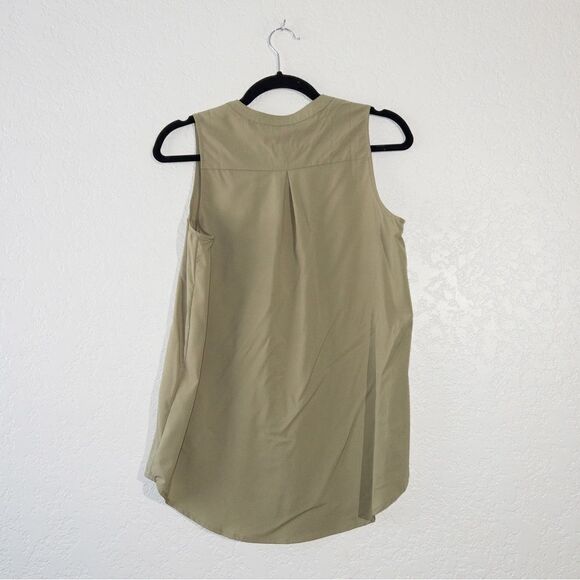 NWT Mittoshop Green Button Up Tank Top Size Small - Picture 6 of 6